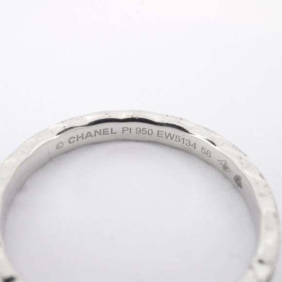 Chanel Coco Crush Pt950 Platinum Ring #58 Men's - Picture 4 of 8